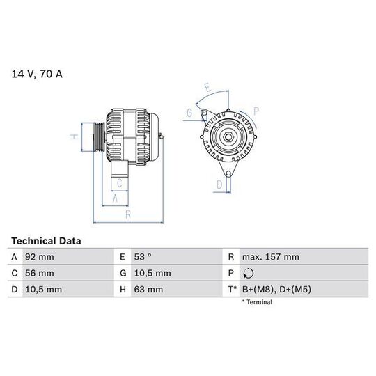 0 986 039 760 Alternator