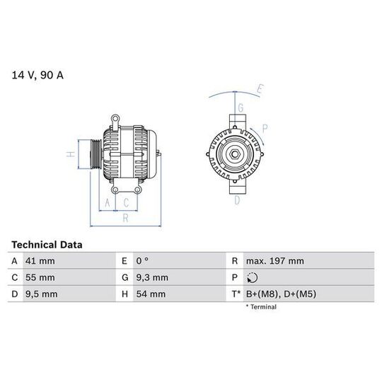0 986 048 771 Alternator