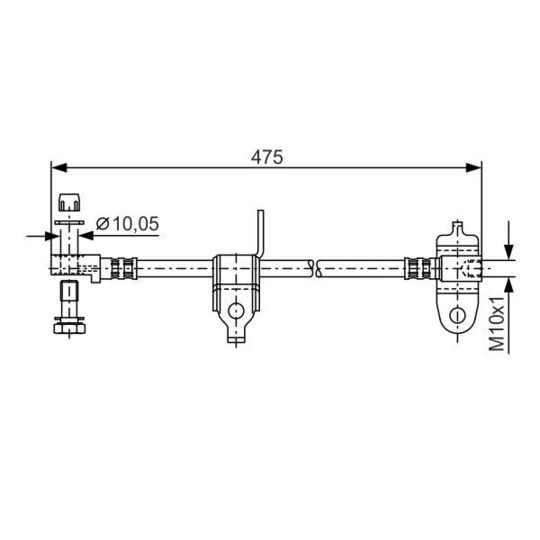 1 987 481 045 Brake Hose