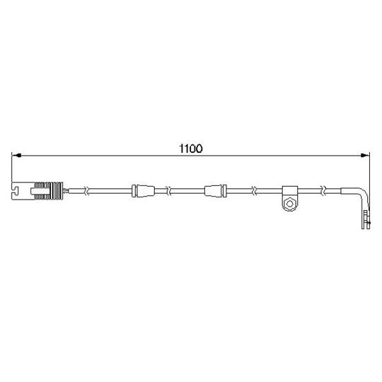 1 987 474 942 Warning Contact, brake pad wear