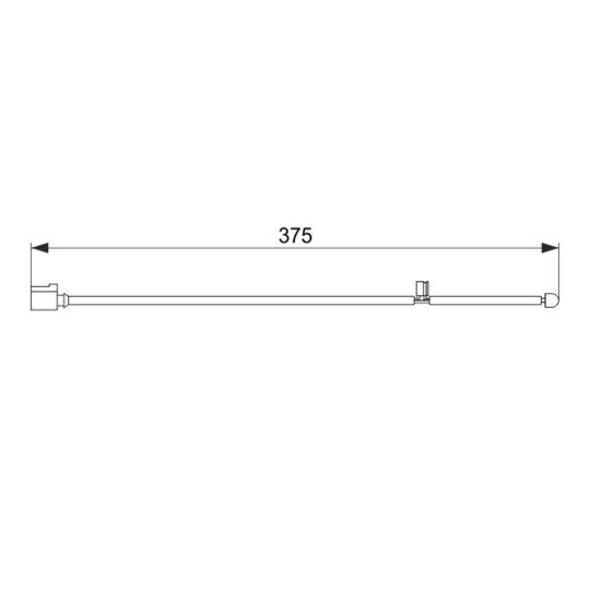 1 987 474 562 Warning Contact, brake pad wear