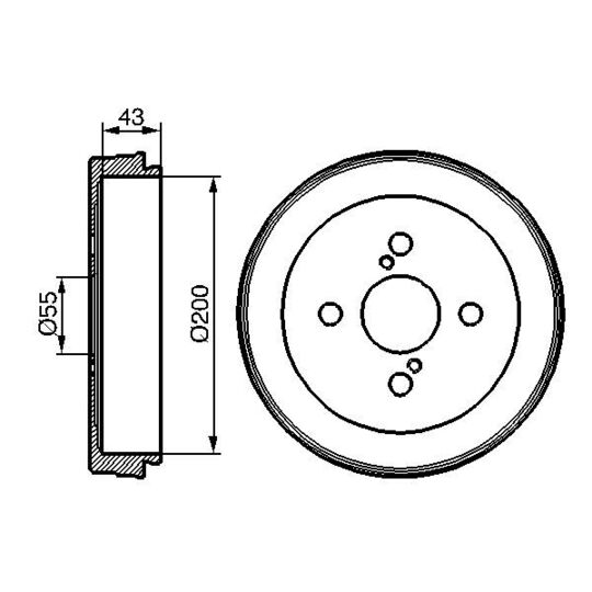 0 986 477 138 Brake Drum
