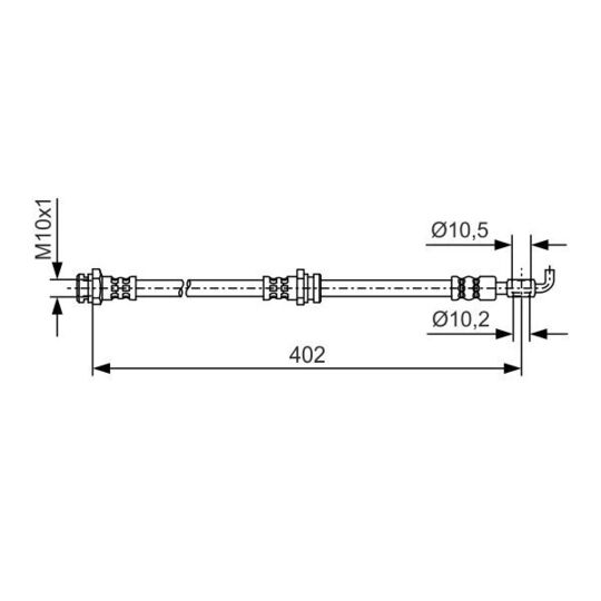 1 987 481 A46 Brake Hose