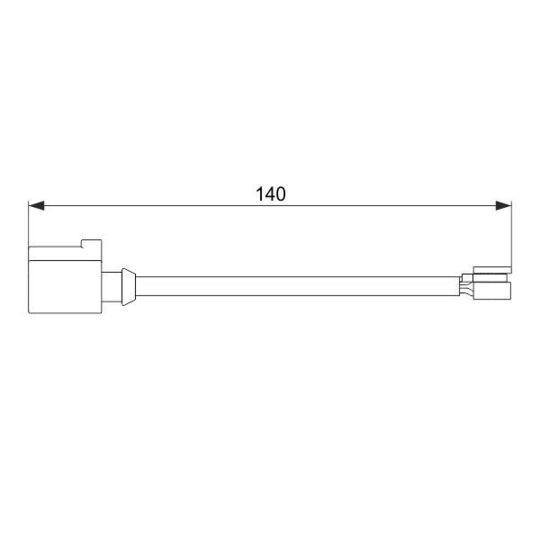 1 987 474 566 Warning Contact, brake pad wear