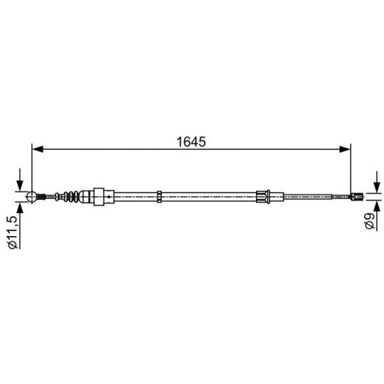 1 987 482 451 Cable, parking brake