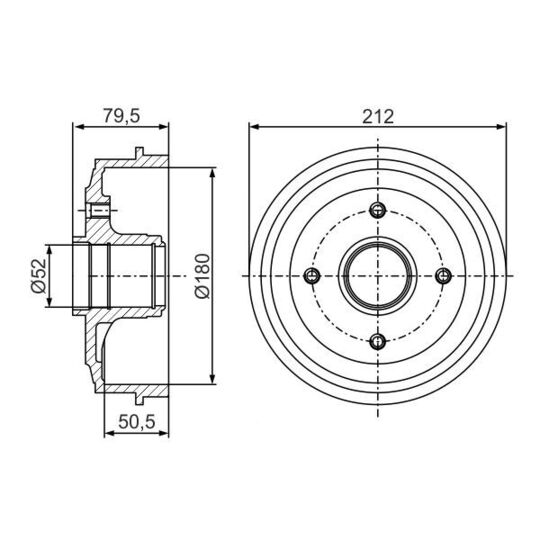 0 986 477 153 Brake Drum