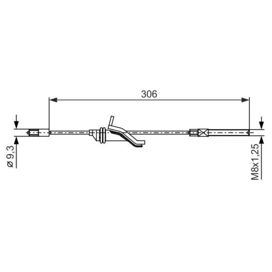 1 987 482 369 Cable, parking brake