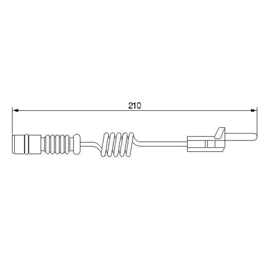 1 987 474 969 Warning Contact, brake pad wear