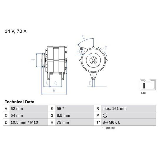 0 986 037 791 Alternator