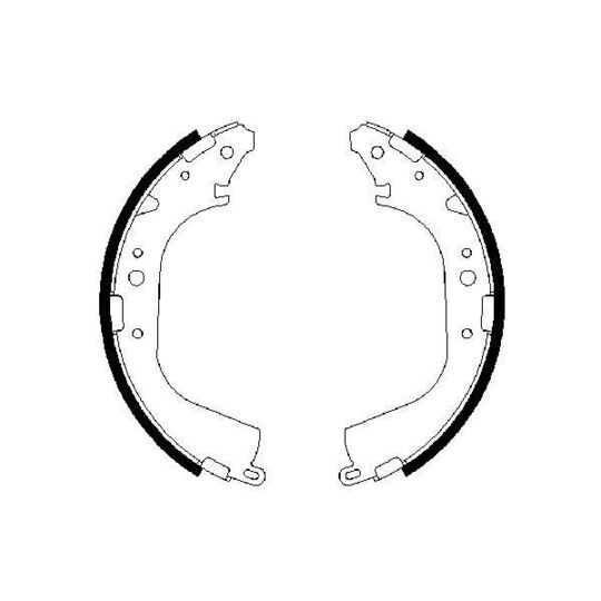 0 986 487 354 Brake Shoe Set