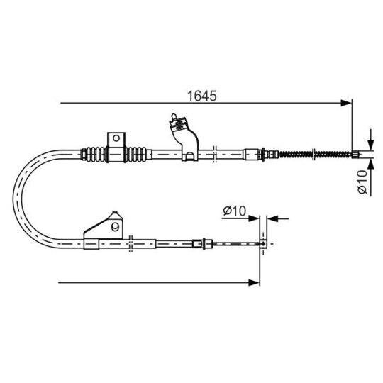 1 987 482 275 Cable, parking brake