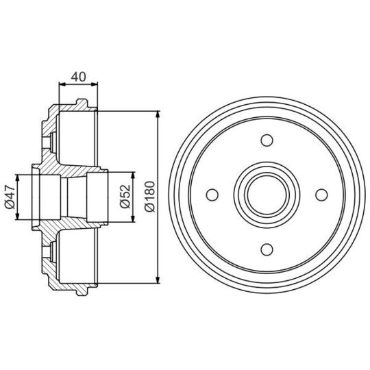 0 986 477 192 Brake Drum