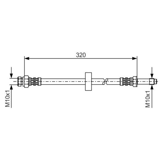 1 987 476 317 Brake Hose
