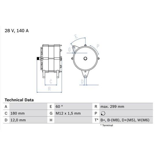 0 986 044 060 Alternator