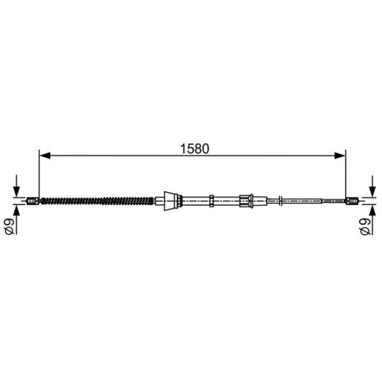 1 987 482 446 Cable, parking brake