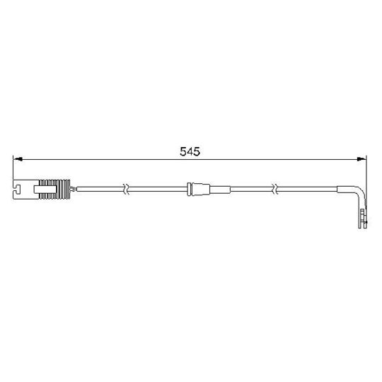 1 987 474 940 Warning Contact, brake pad wear
