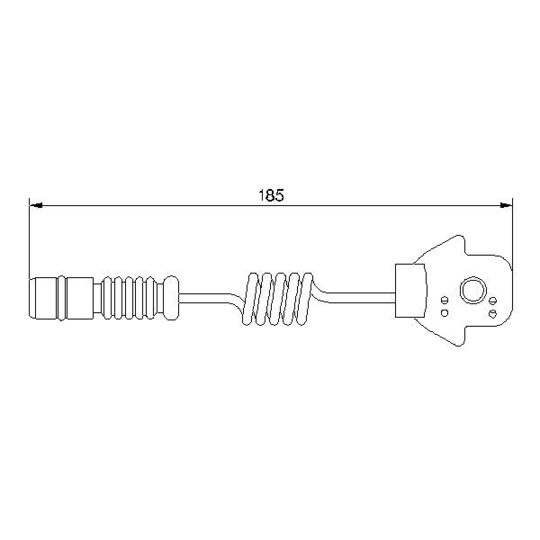 1 987 474 963 Warning Contact, brake pad wear