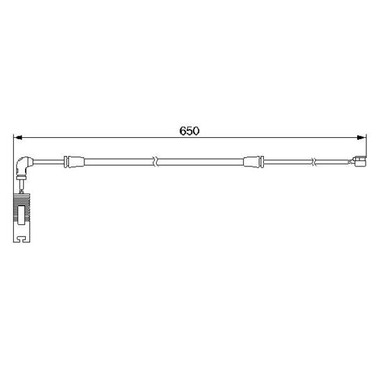 1 987 474 960 Warning Contact, brake pad wear