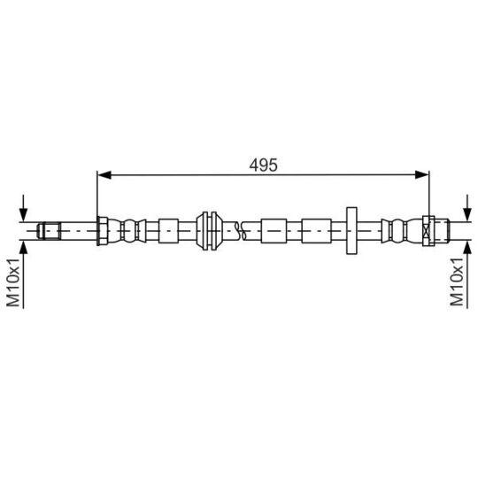 1 987 481 692 Brake Hose