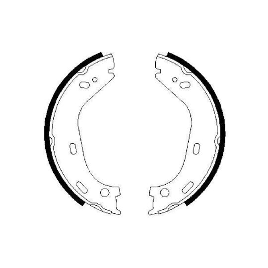 0 986 487 126 Brake Shoe Set, parking brake