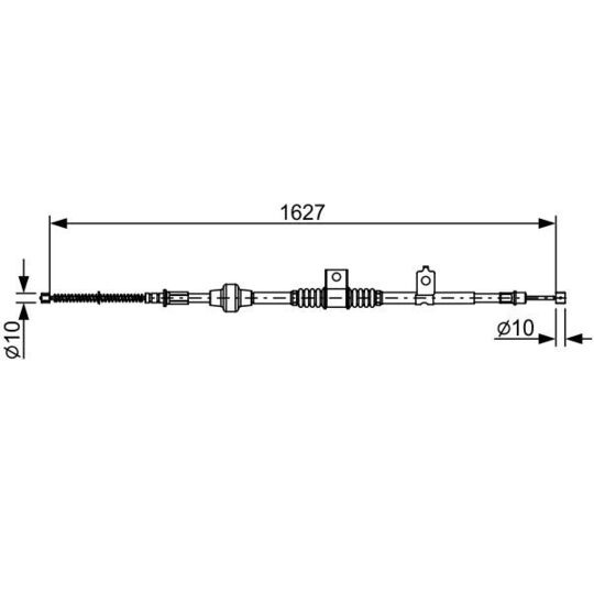 1 987 482 518 Cable, parking brake