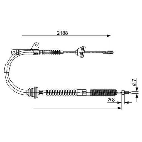 1 987 477 879 Cable, parking brake
