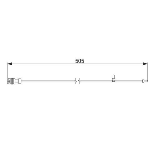 1 987 474 593 Warning Contact, brake pad wear