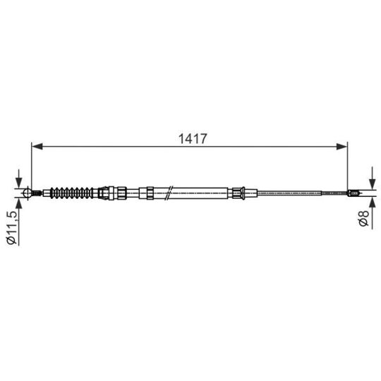 1 987 482 583 Cable, parking brake