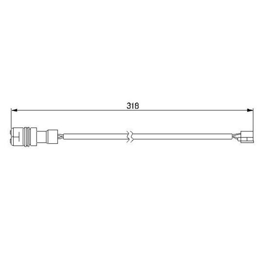 1 987 474 988 Warning Contact, brake pad wear