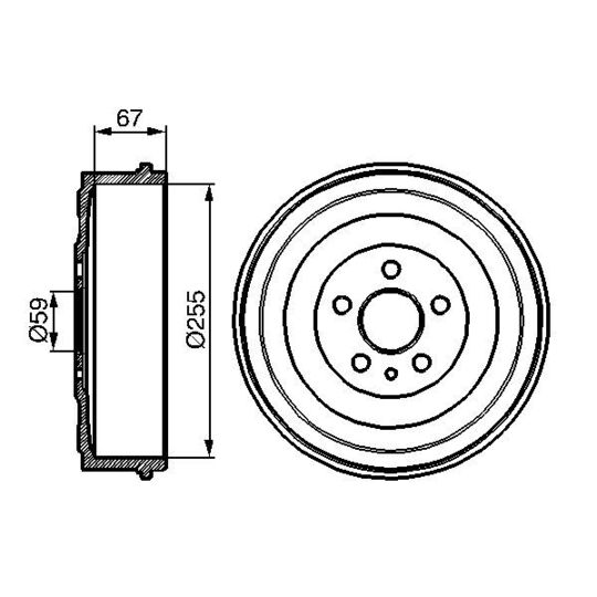 0 986 477 144 Brake Drum