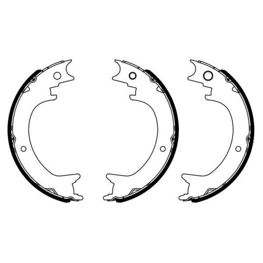 0 986 487 945 Brake Shoe Set, parking brake
