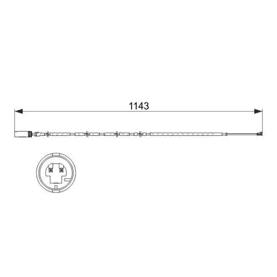 1 987 473 517 Warning Contact, brake pad wear