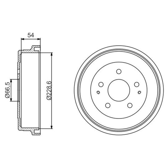 0 986 477 230 Brake Drum