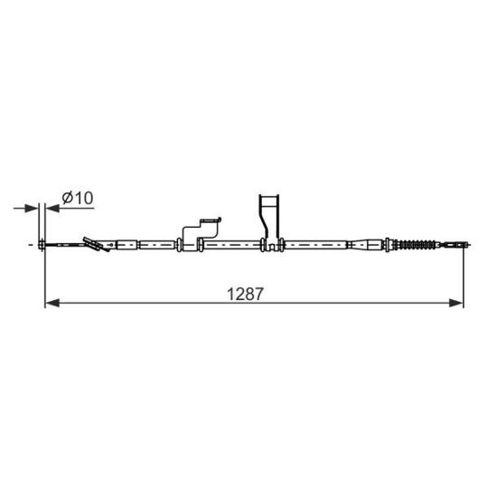 1 987 482 905 Cable, parking brake