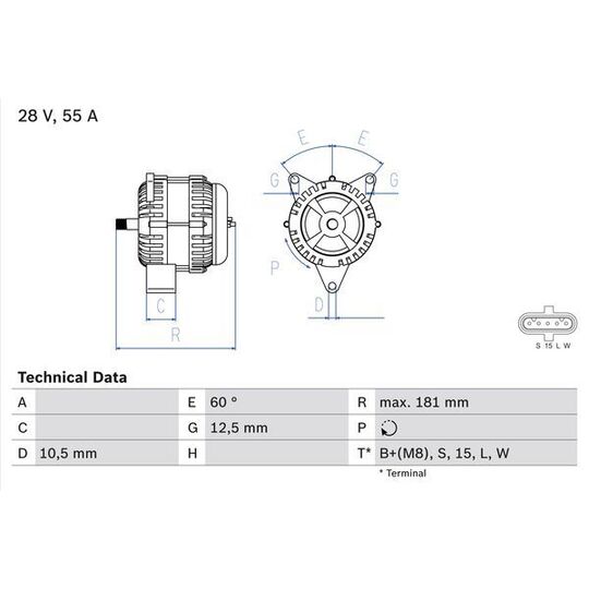 0 986 042 580 Alternator