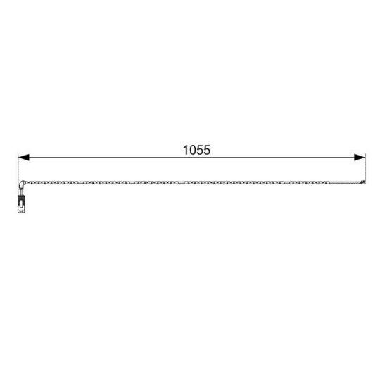 1 987 473 001 Warning Contact, brake pad wear