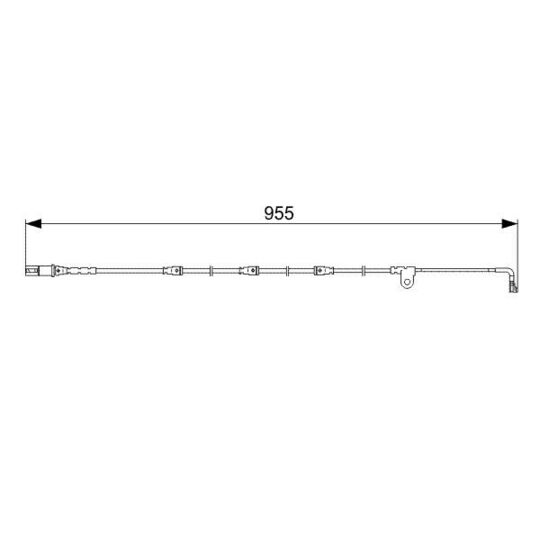 1 987 473 028 Warning Contact, brake pad wear