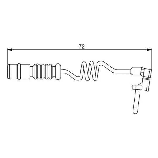 1 987 473 057 Warning Contact, brake pad wear