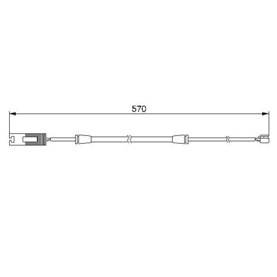 1 987 474 954 Warning Contact, brake pad wear