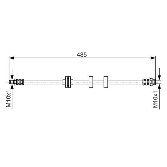 1 987 476 860 Brake Hose