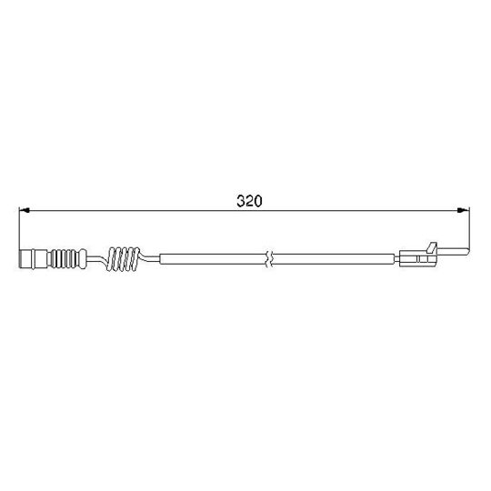 1 987 474 964 Warning Contact, brake pad wear