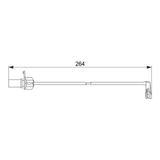 1 987 474 517 Warning Contact, brake pad wear