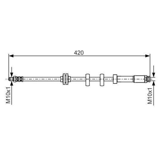 1 987 476 637 Brake Hose