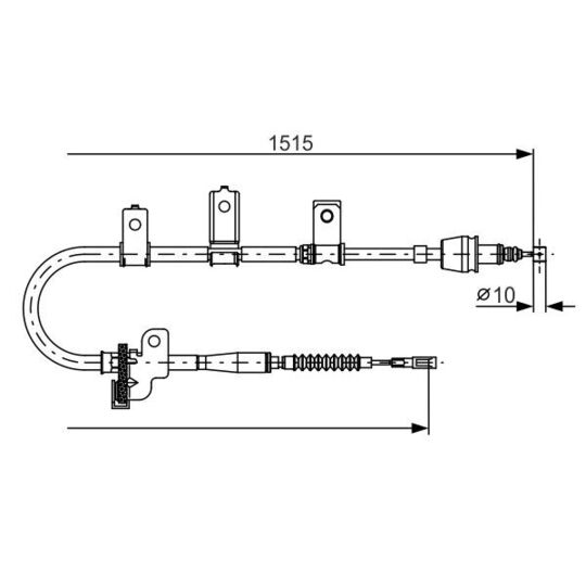 1 987 482 097 Cable, parking brake