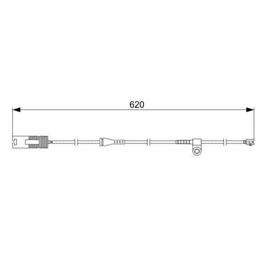 1 987 474 955 Warning Contact, brake pad wear
