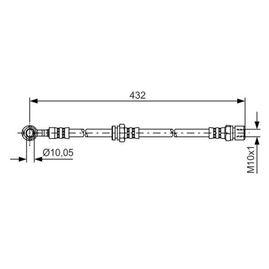 1 987 481 383 Brake Hose