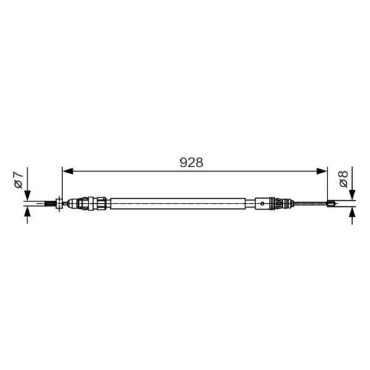 1 987 482 000 Cable, parking brake