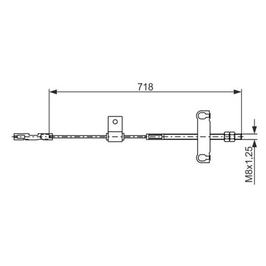 1 987 482 877 Cable, parking brake