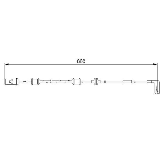 1 987 474 936 Warning Contact, brake pad wear