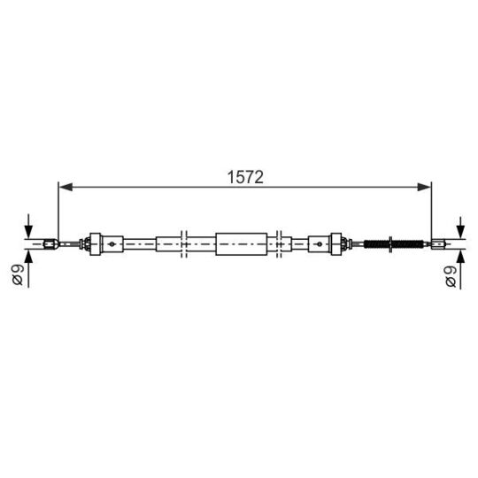 1 987 482 384 Cable, parking brake